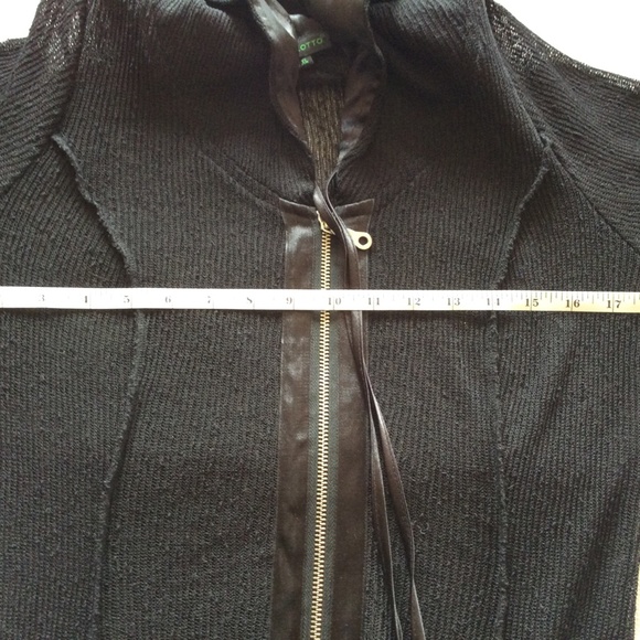 Tricotto loose knit long cardigan with hood & half zipper | Size XL * - Picture 14 of 16